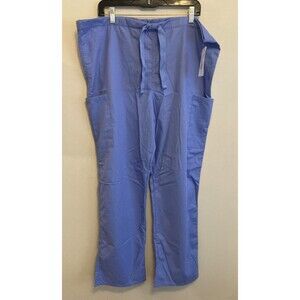 Gem Scrubs Blue Scrub Pants Bottom Unisex Blue Medium Regular NWT
